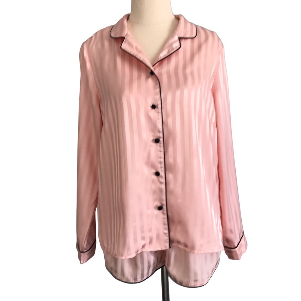 BRAS N THINGS Size 10 Pink Satin PJ Set - Picture 2 of 12